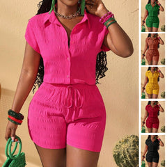 Lomond Collared Shorts Set
