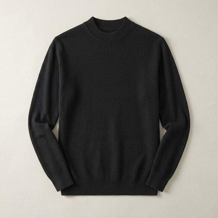 Lugano Silk Wool Sweater - Black