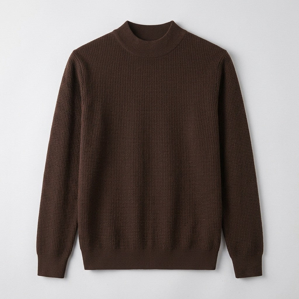 Lugano Silk Wool Sweater - Espresso