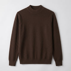 Lugano Silk Wool Sweater - Espresso