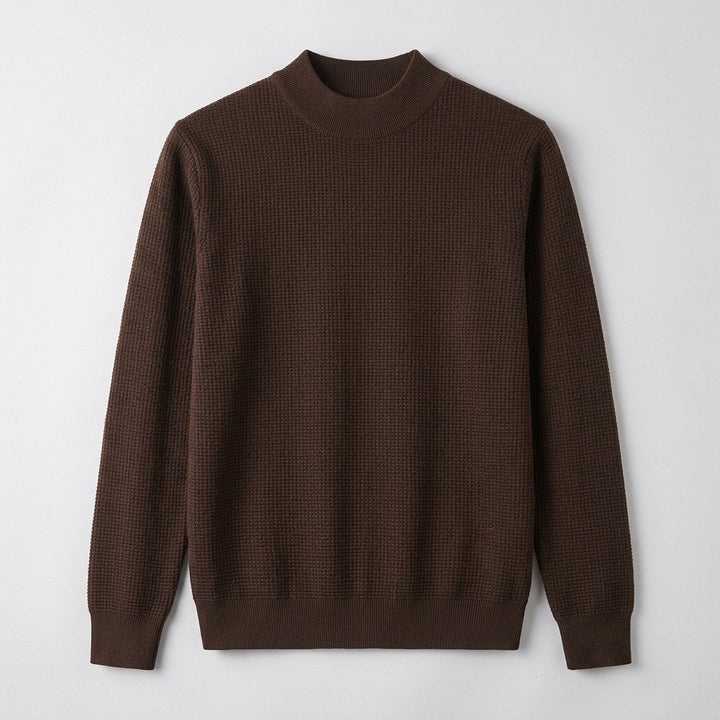 Lugano Silk Wool Sweater - Espresso