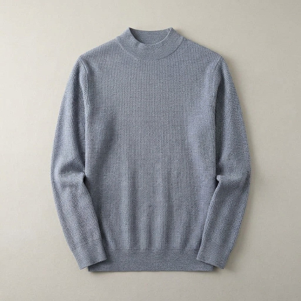 Lugano Silk Wool Sweater - Heather Gray