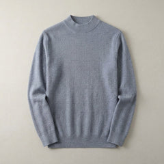 Lugano Silk Wool Sweater - Heather Gray