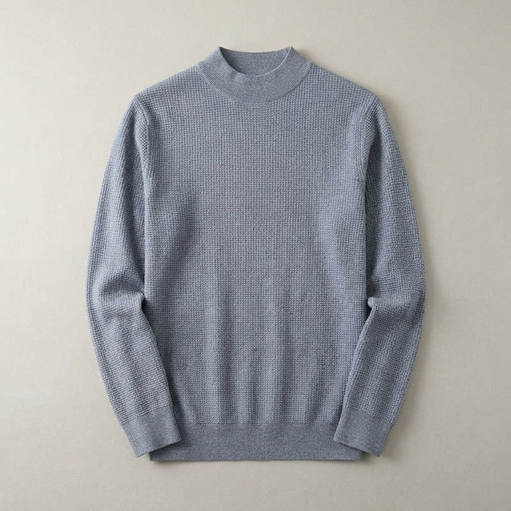 Lugano Silk Wool Sweater - Heather Gray