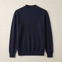 Lugano Silk Wool Sweater - Navy