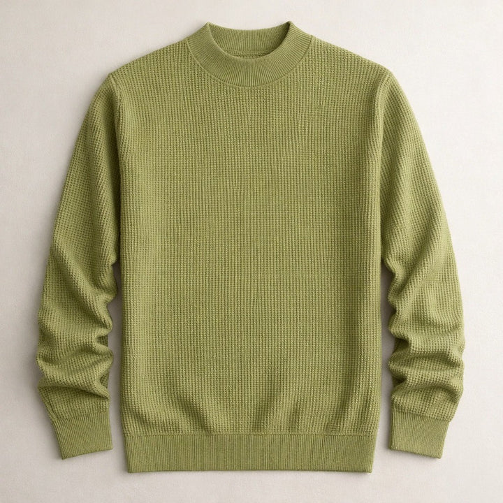 Lugano Silk Wool Sweater - Olive