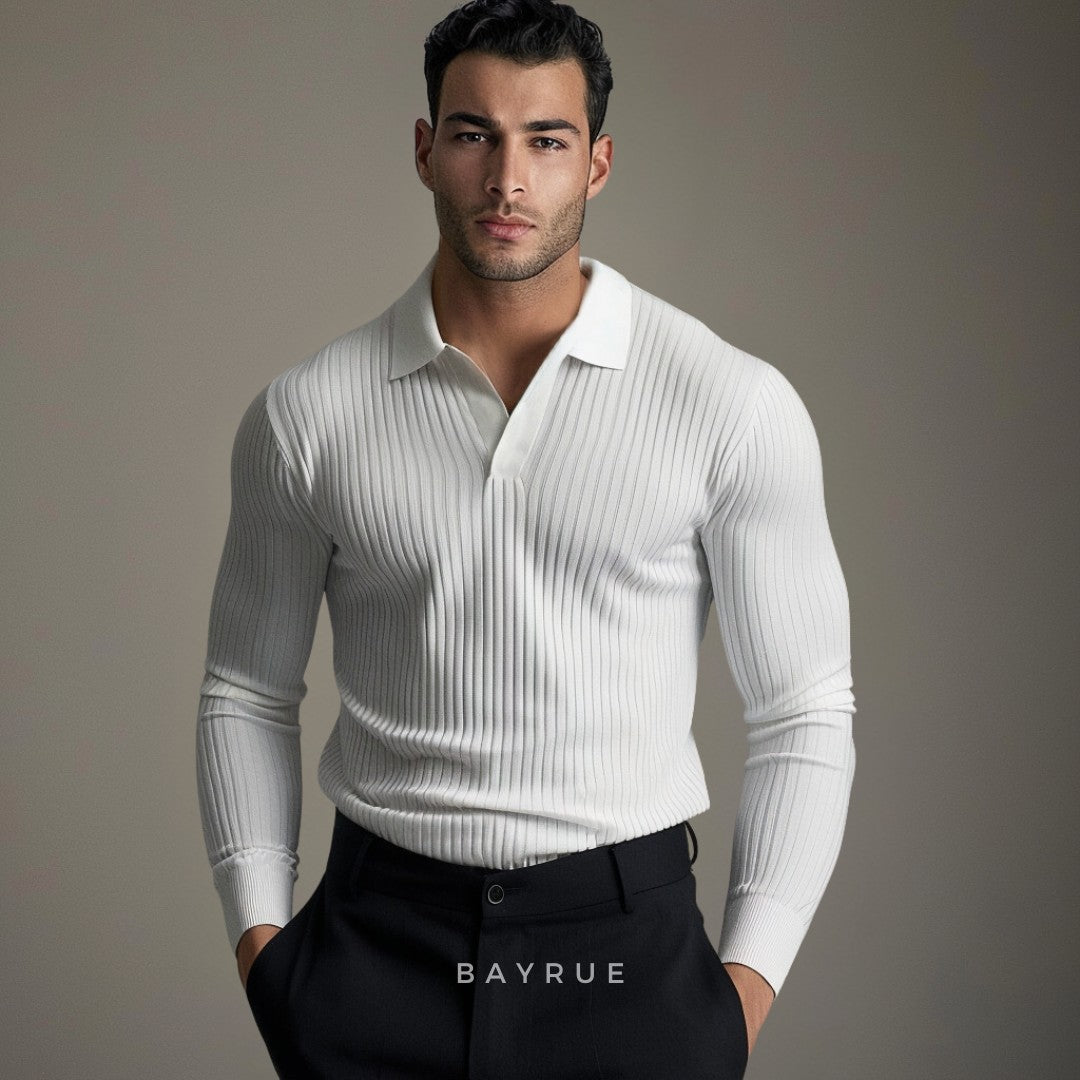 Matera Open Collar Shirt - White