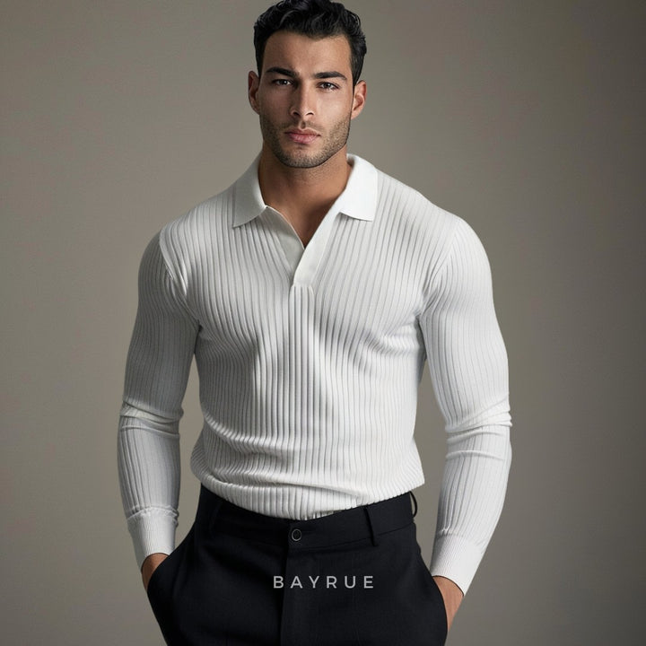 Matera Open Collar Shirt - White