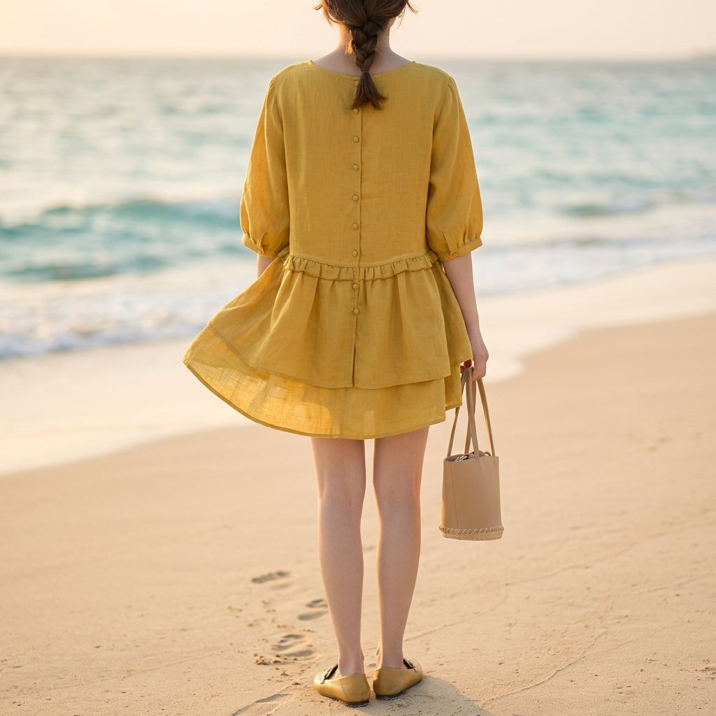 Matera Ruffle Peplum Blouse - Image 5