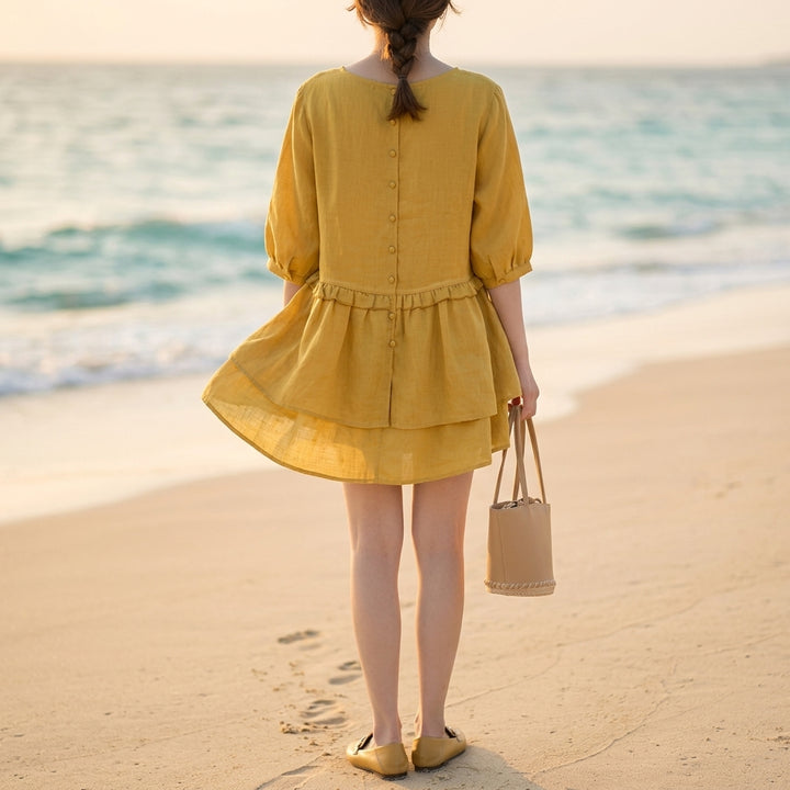 Matera Ruffle Peplum Blouse - Image 5