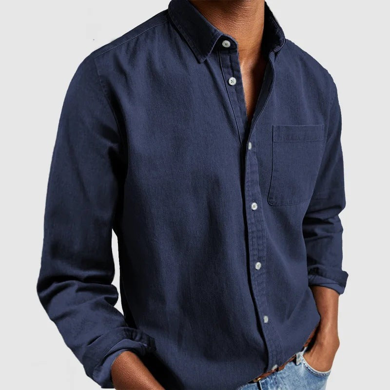 Mayfair Oxford Shirt - Deep Navy