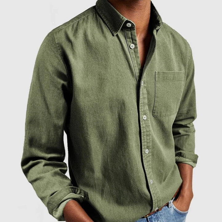 Mayfair Oxford Shirt - Olive Green