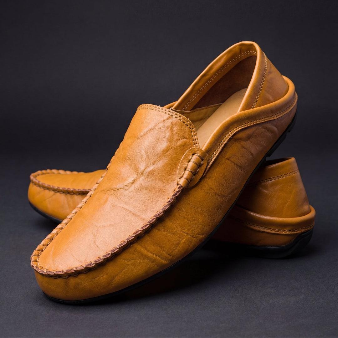 Mayfair Leather Loafers - Saddle