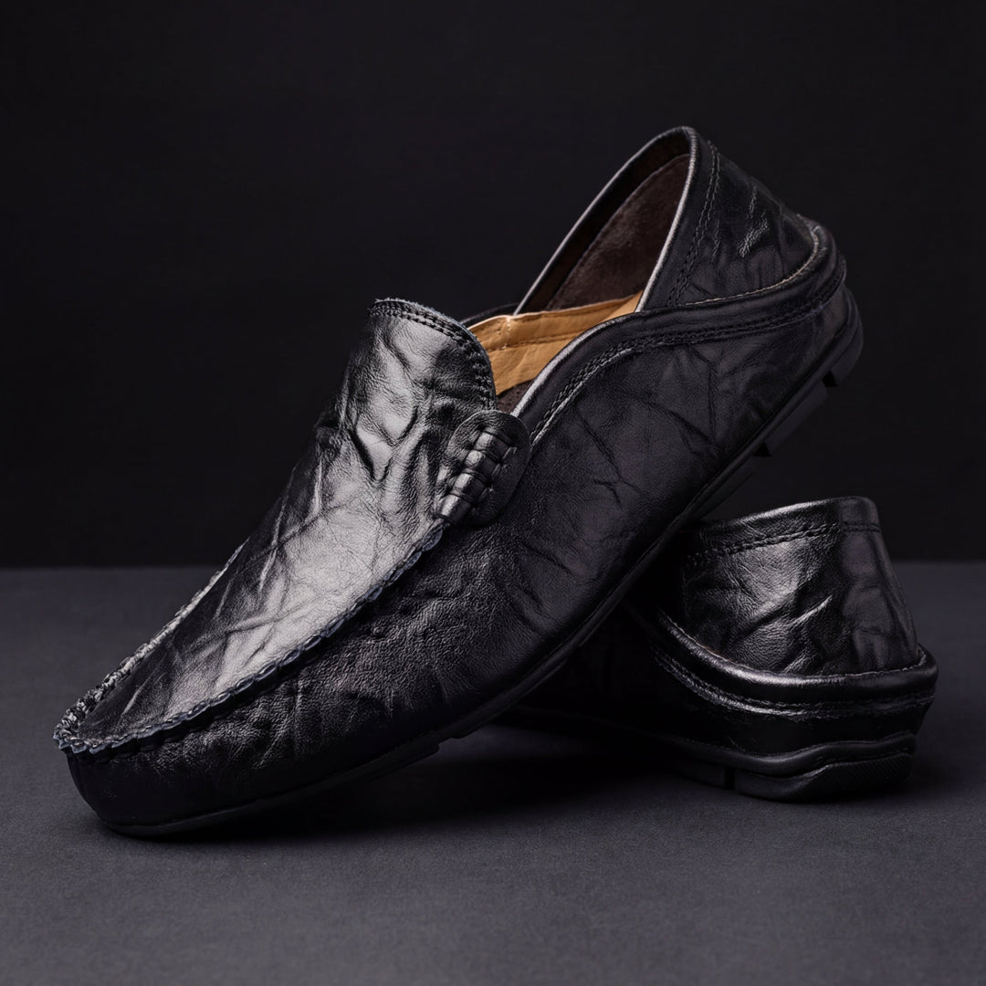 Mayfair Leather Loafers - Black