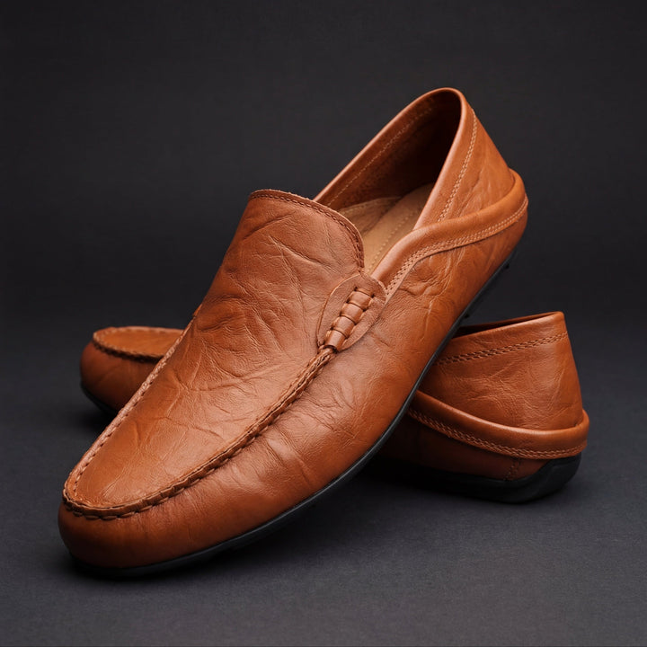 Mayfair Leather Loafers - Chestnut