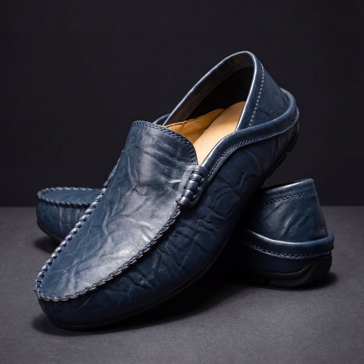 Mayfair Leather Loafers - Navy