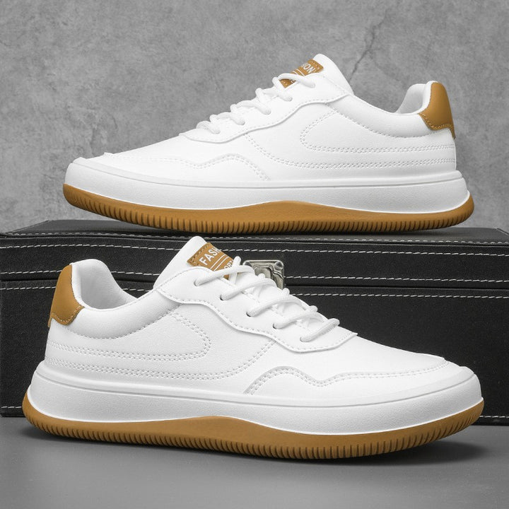 Momentum Genuine Leather Sneakers - White
