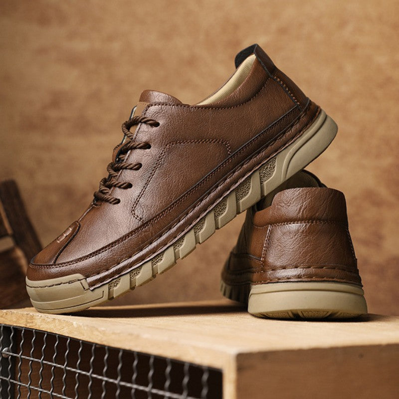 Momentum Leather Sneaker - Espresso Brown