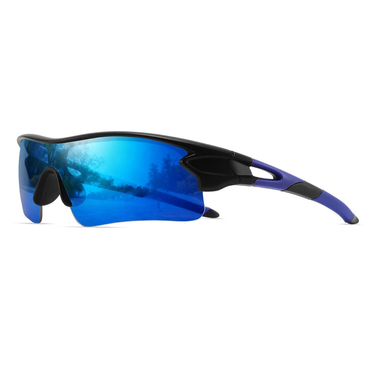 Momentum Sports Sunglasses - Black / Cobalt Flash