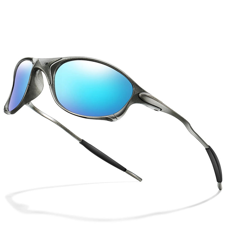 Momentum Sport Sunglasses - Gunmetal / Cobalt Flash