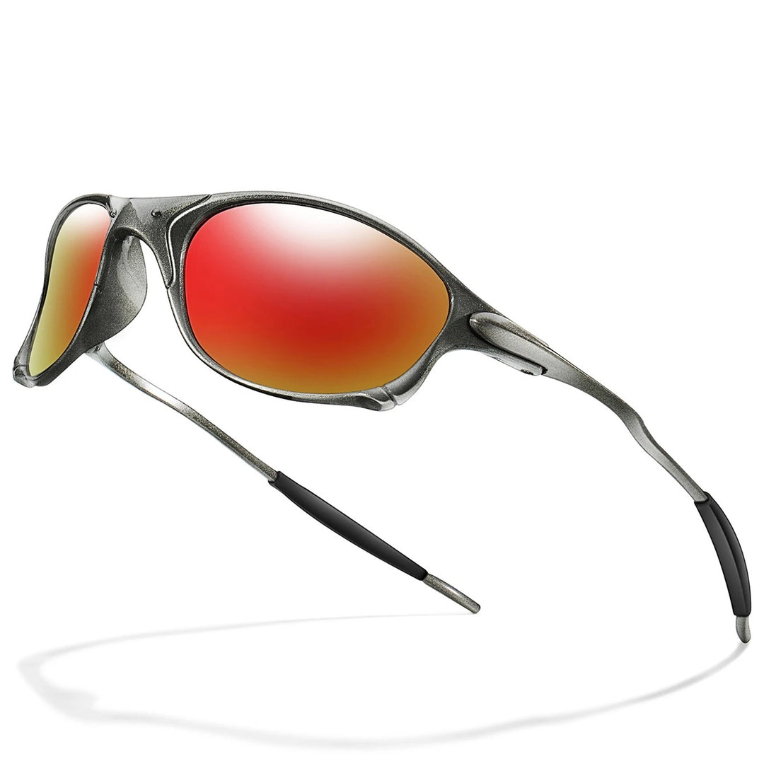 Momentum Sport Sunglasses - Gunmetal / Crimson Flash