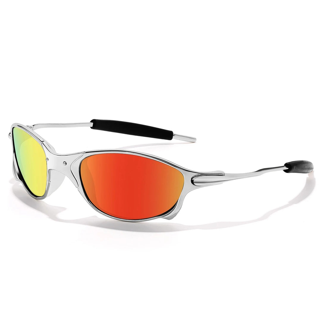 Momentum Sport Sunglasses - Silver / Sunset Flash