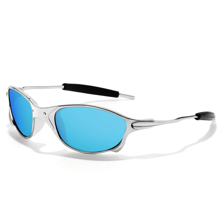 Momentum Sport Sunglasses - Silver / Azure Glaze