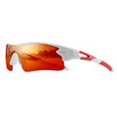 Momentum Sports Sunglasses - White / Flame Mirror