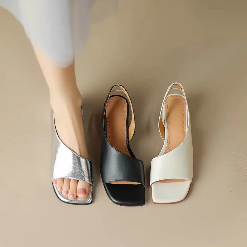 Monforte Metallic Block Sandals