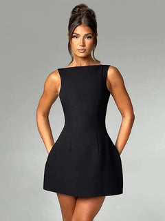 Monti Backless Mini Dress