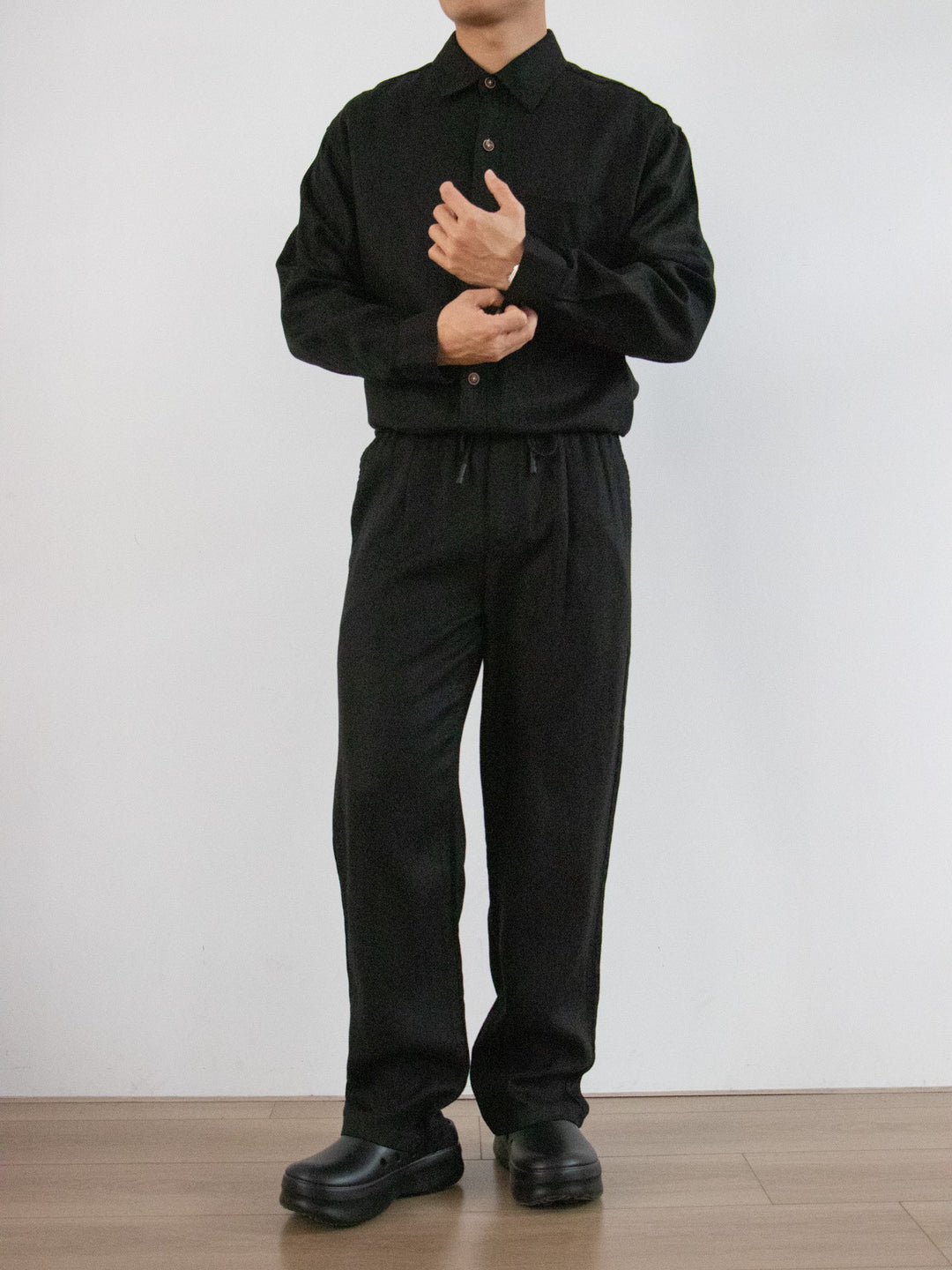 Montreux Lyocell Shirt Pants Set - Black