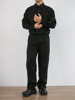 Montreux Lyocell Shirt Pants Set - Black