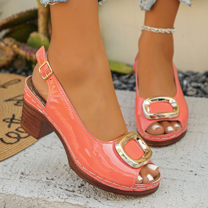 Montreux Patent Leather Sandals - Petal Pink