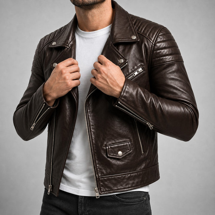 Montrose Leather Moto Jacket