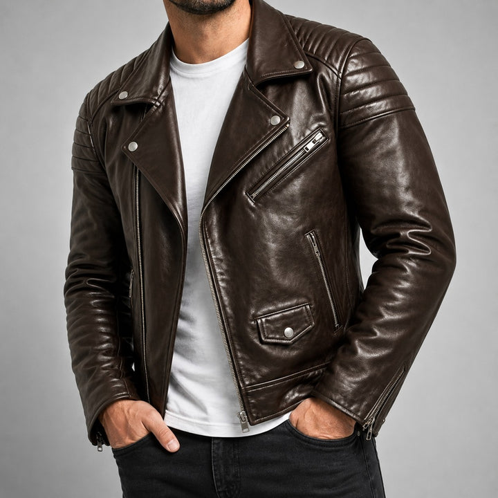 Montrose Leather Moto Jacket