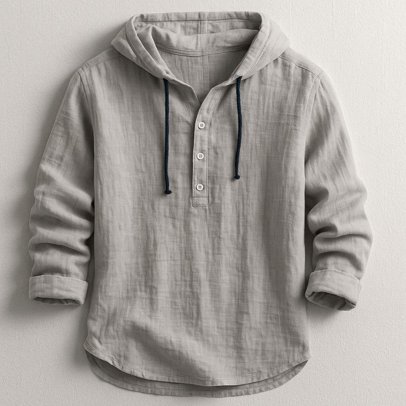 Mulford Hooded Long Sleeve - Ash Gray