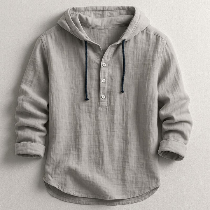 Mulford Hooded Long Sleeve - Ash Gray
