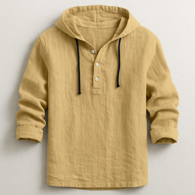 Mulford Hooded Long Sleeve - Dune Beige