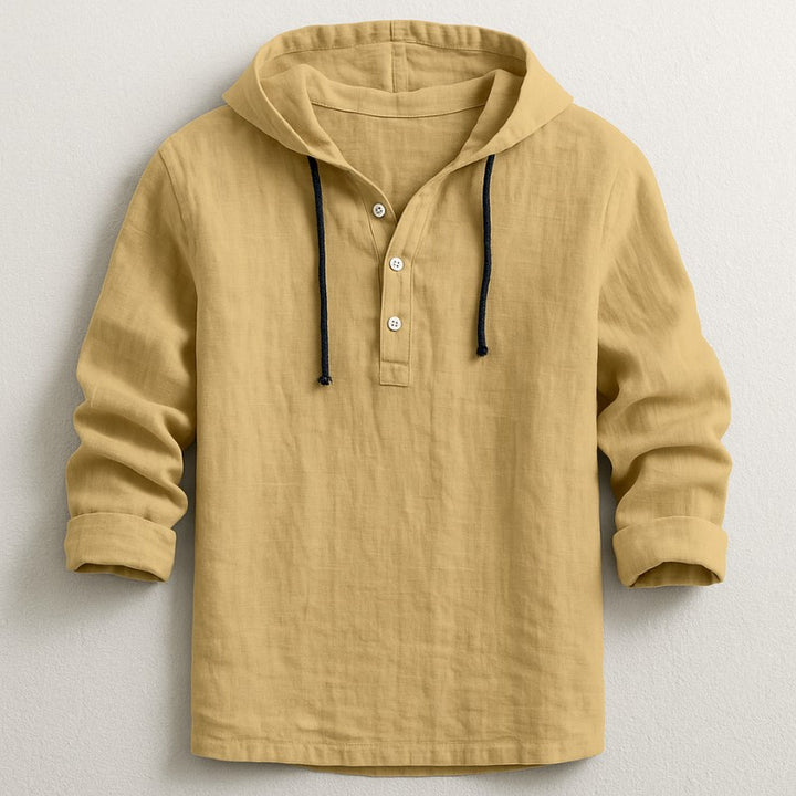 Mulford Hooded Long Sleeve - Dune Beige