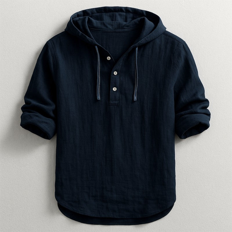 Mulford Hooded Long Sleeve - Obsidian