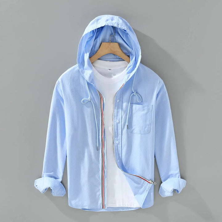 Nardo Cotton Long Sleeve Shirt - Sky Blue