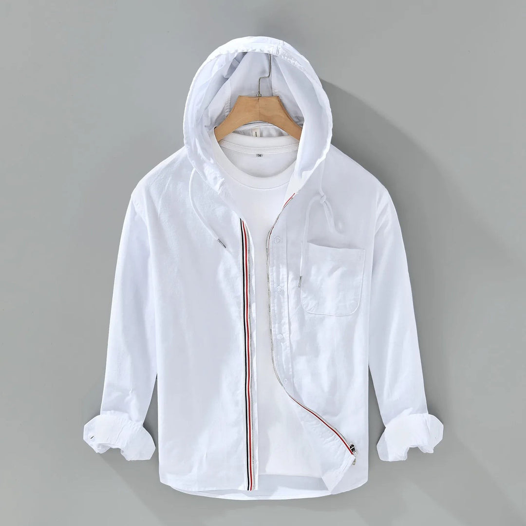 Nardo Cotton Long Sleeve Shirt - White