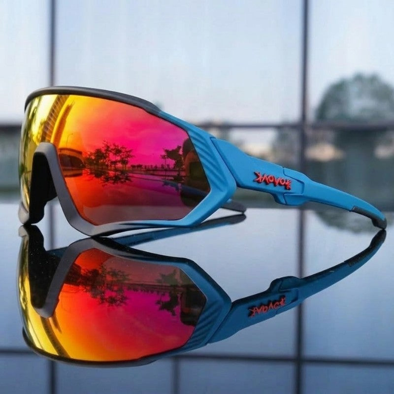 Nomad Polarized Sunglasses - Matte Blue / Cobalt Flash