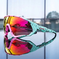 Nomad Polarized Sunglasses - Mint Print / Jade Lens