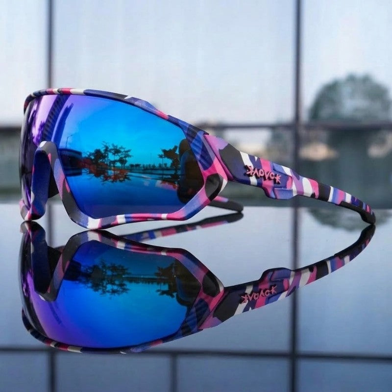 Nomad Polarized Sunglasses - Mystic Print / Arctic Flash