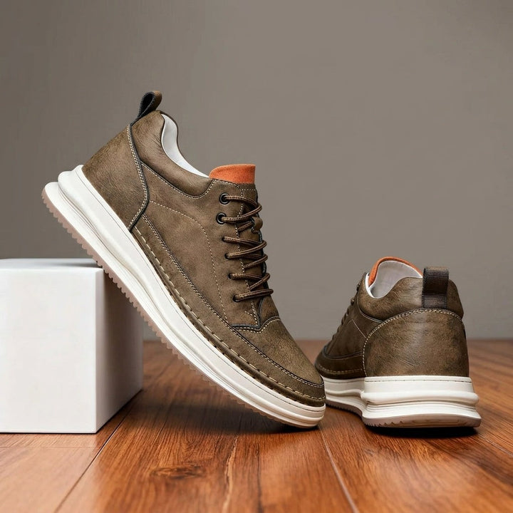 Novara Leather Sneaker - Espresso