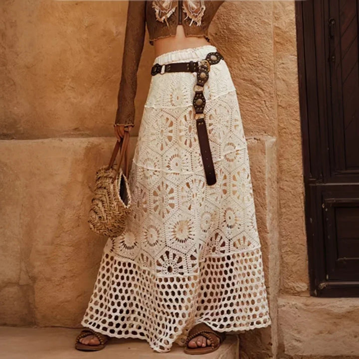 Solana Cotton Crochet Skirt