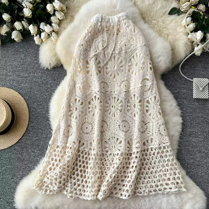 Solana Cotton Crochet Skirt