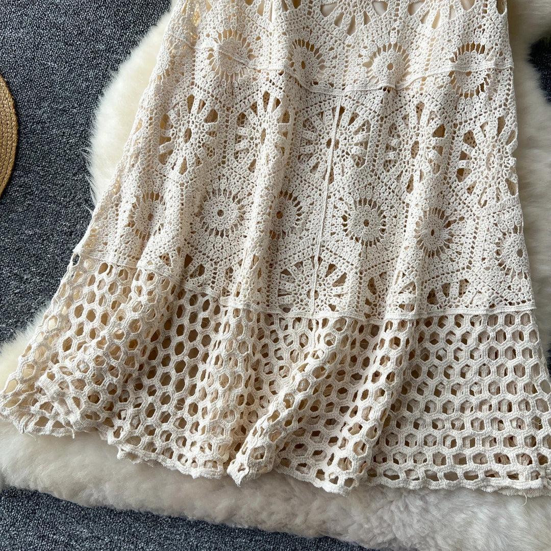Solana Cotton Crochet Skirt
