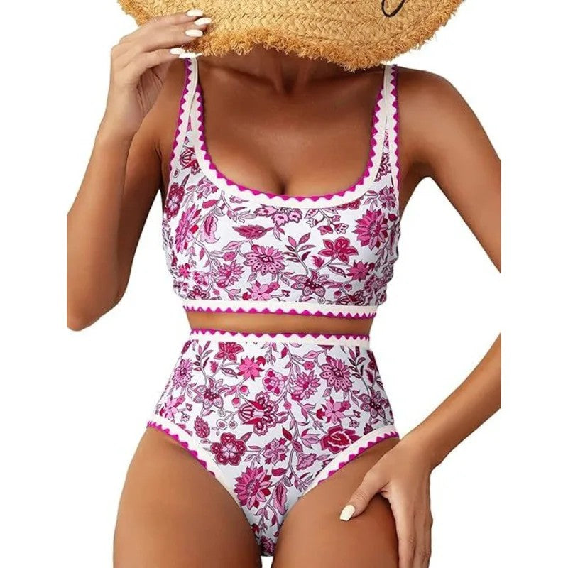 Solana Floral Bikini Set - Fuchsia Floral
